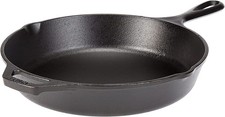 Lodge Pre-Seasoned Cast Iron Skillet for Indoor and Outdoor Ø 30 cm, Charcoal 
