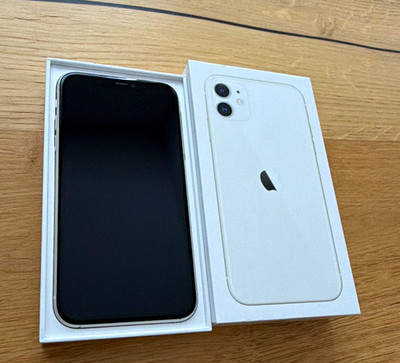 Apple iPhone 11 128 GB Weiß A2221 MHDJ3ZD/A inkl. Originalverpackung