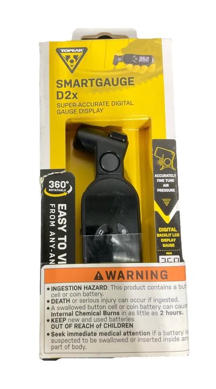 Topeak SmartGauge D2X Digital Pressure Gauge for Bicycle - 260psi - OPEN PACKAGE