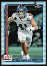 2025 Topps Chrome Micah McFadden Refractor #232 New York Giants