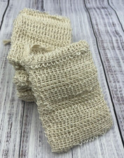 Soap Saver Bag Natural Sisal Exfoliating Pouch Foaming Drying Soap Bars 10 Bags