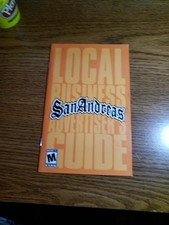 Grand Theft Auto San Andreas PS2 Playstation 2 Instruction Manual Only