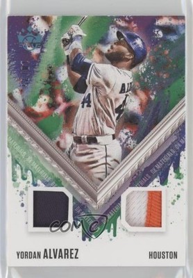 2021 Diamond Kings DK Materials Holo Platinum Blue 10/25 Yordan Alvarez 0w3
