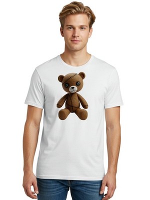 Voodoo-Teddy-Bear-5 Mens Graphic Tee, 100% Cotton, Casual Summer Wear