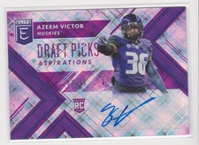 AZEEM VICTOR WASHINGTON UNIVERSITY 2018 ELITE DRAFT AUTOGRAPHED CERTIFIED CARD