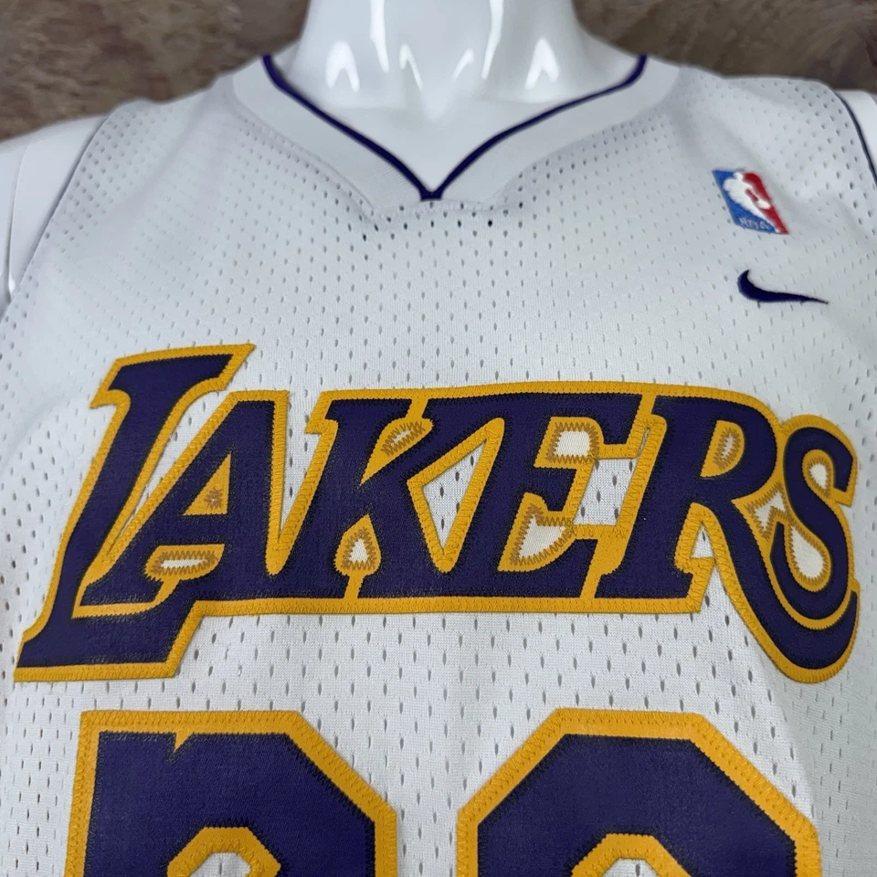 Camiseta de Los Angeles Lakers para hombre mediana Gary Payton #20 oro blanco NBA Nike Foto 3 de 4