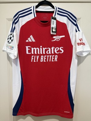 Odegaard #8 Mens LARGE Adidas Arsenal Home UCL Jersey | eBay