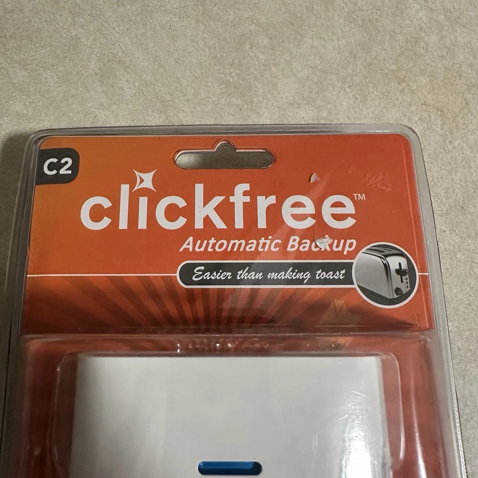 Clickfree C2 Automatic Home Backup Drive 320 GB Windows PC MAC New SEALED! - Image 2 of 4
