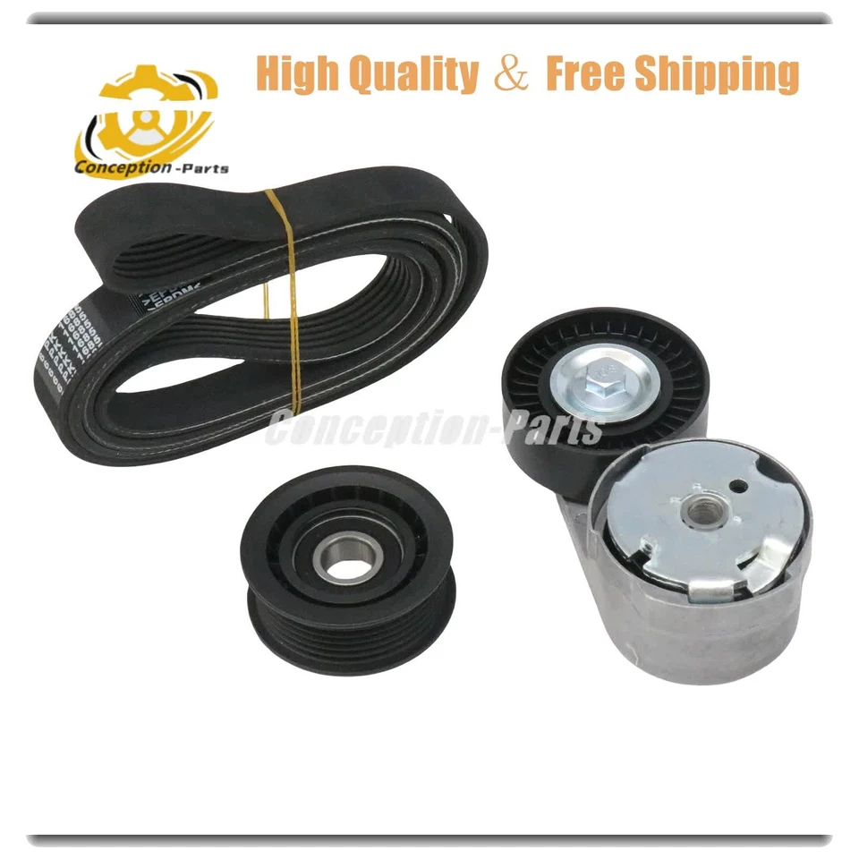 Kit de componentes de transmisión por correa Serpentine para Dodge Challenger Chrysler 300 2012-2015 Foto 2 de 4