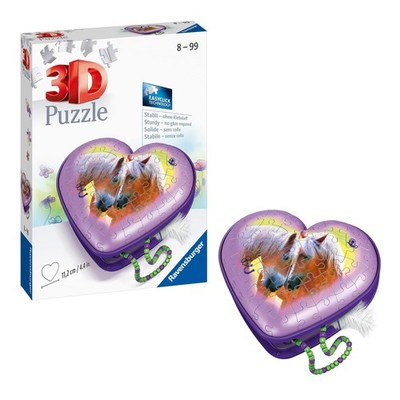 3D Puzzle Herz Pferde 54 Teile Ravensburger Kinder Spielzeug Geschenk
