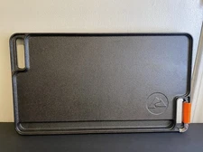 Ozark Trail 16 Inch Pre-Seasoned Cast Iron Grill and Griddle Pan New Double Side