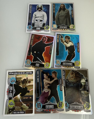 Star Wars Force Meister Darth Maul  Lot 7 Karten: Darth Maul, Han Solo, Luke