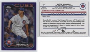 2024 Topps Chrome Purple Refractor /250 Shota Imanaga #121 Rookie RC