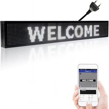 Insegna luminosa a LED programmabile da App Cartellone pubblicitario 100x20 cm 