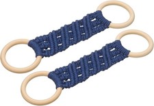 2Pcs Kitchen Dish Towel Holder 11"x3" Crochet Towel Ring with Hanging Loop