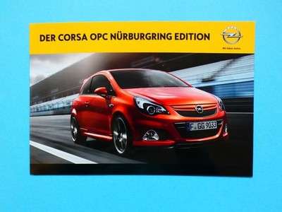 Prospekt / Katalog / Broschüre - Opel Corsa - OPC - Nürburgring Edition - 08/11