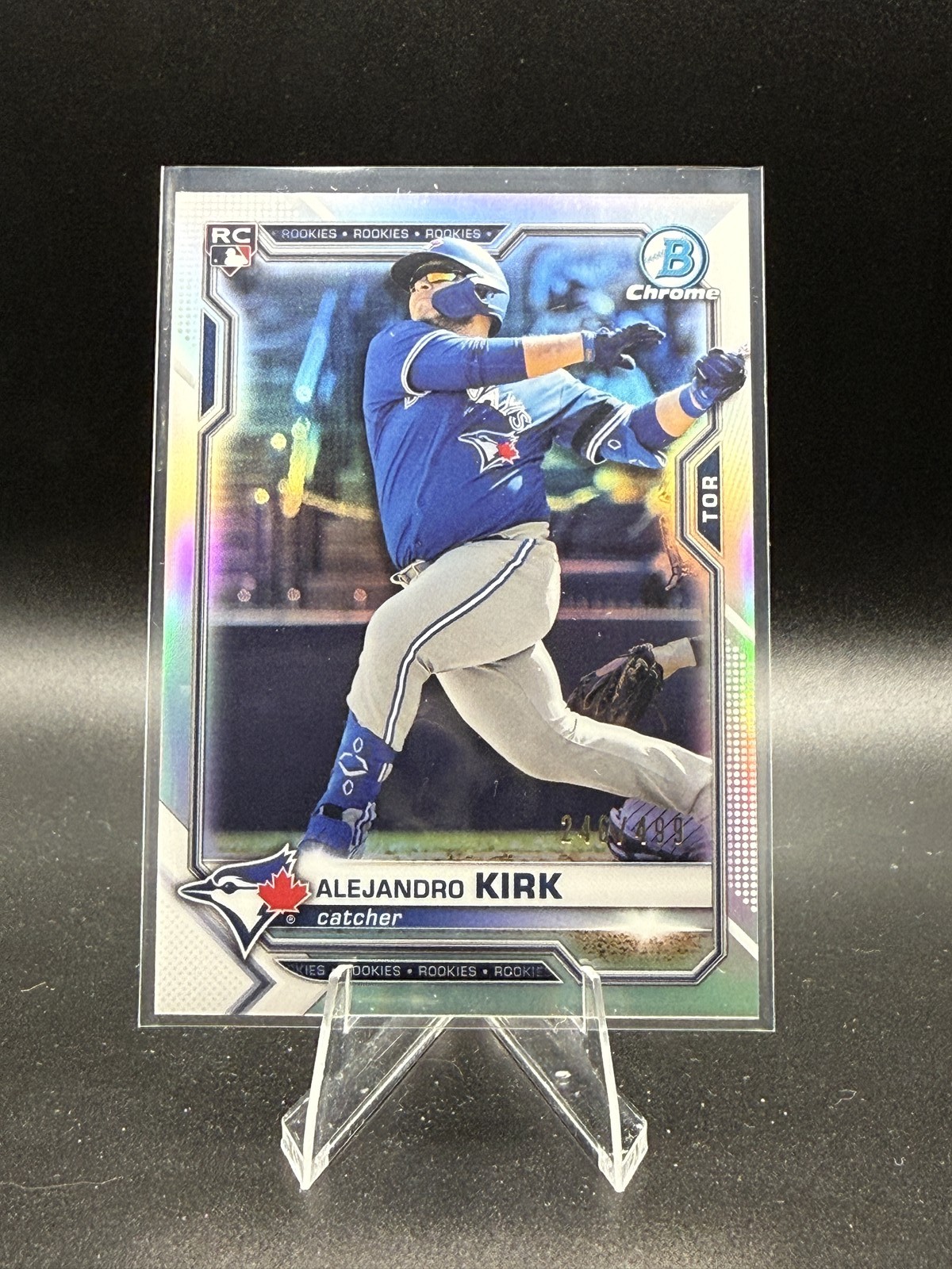ALEJANDRO KIRK RC 2021 Bowman Chrome Refractor #49 #'d /499