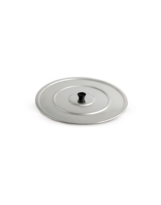 Coperchio Piano In Alluminio Per Caldaia - Diametro 34 Cm - Colore Grigio