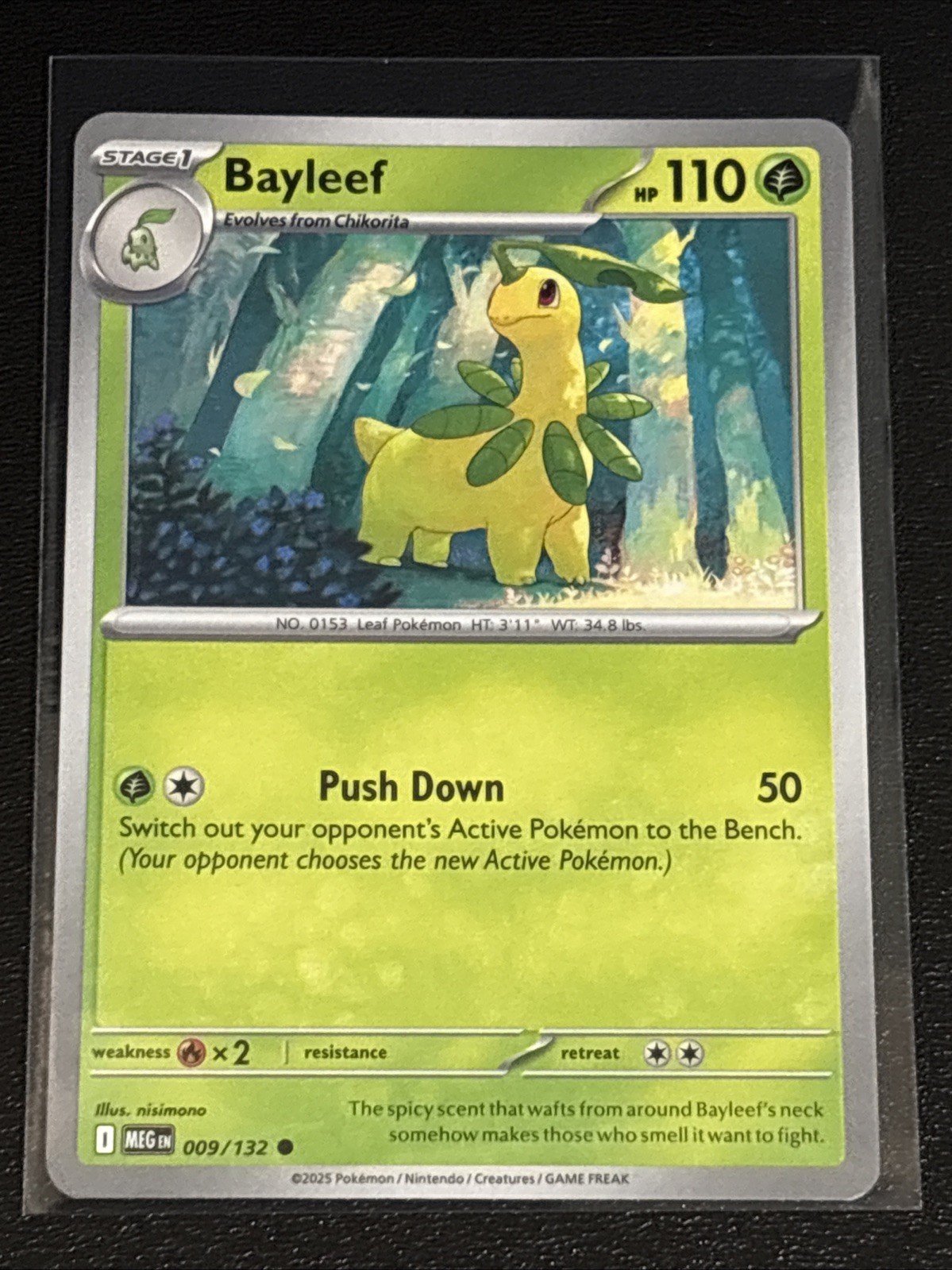 Pokémon TCG Mega Evolution Bayleef 009/132 NM