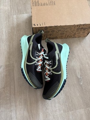 Nike React Pegasus Trail 4 Schwarz Neuwertig Größe UK 3,5 | DJ6159-004