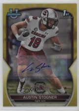 2022 Bowman U Chrome Prospect Yellow Refractor 74/75 Austin Stogner Auto 1ai1