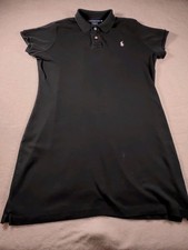 Vintage Ralph Lauren Sport Polo Dress XL Preppy Casual Minimalist Blue