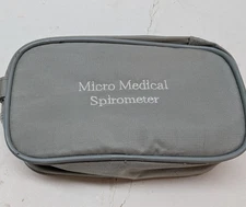MICRO Medical SPIROMETER Set with Manual and Bag Gray