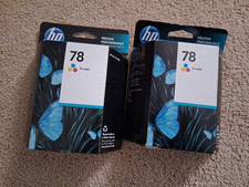 Lot of 2 Genuine HP 78 Tri Color Ink Cartridges--FREE SHIPPING 