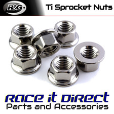 Titanium Sprocket Nuts for Honda VFR750 1989-1997 Black R&G