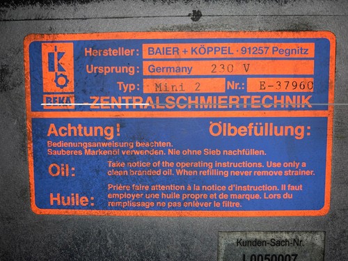 BEKA MINI 2 EA-tronic central lubrication pump - Picture 6 of 6