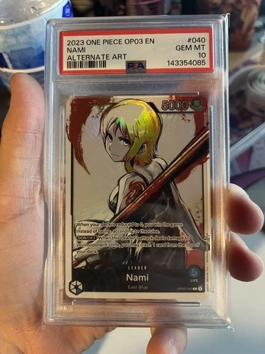 2023 One Piece Pillars of Strength Nami Alt Art #OP03-040 PSA 10 English
