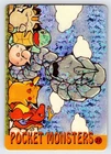 Pocket Monsters #21 Vending Prism Vintage Pokemon Card Pikachu Onix Charmander