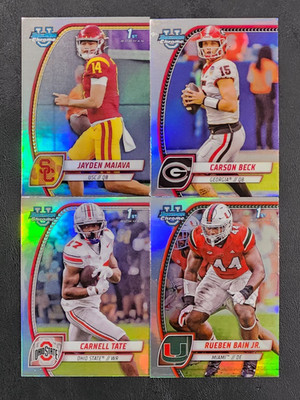 2024 Bowman Chrome University Football REFRACTORS You Pick - 2 Card Minimum