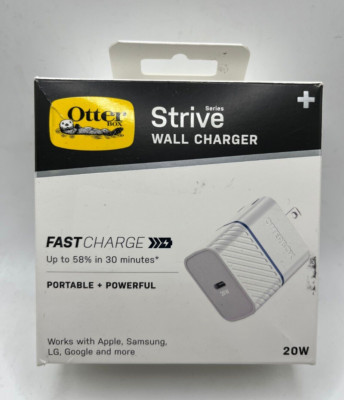 OtterBox Strive Fast Charge USB-C 20W Wall Charger Works With iPhone & Samsung
