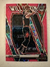 2020-21 Panini Mosaic Zach Levine Fluorescent Pink Prizm 2/10 Will To Win #9