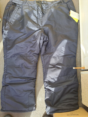 Women s All In Motion Plus Size Snow Pants Black 4X NWT