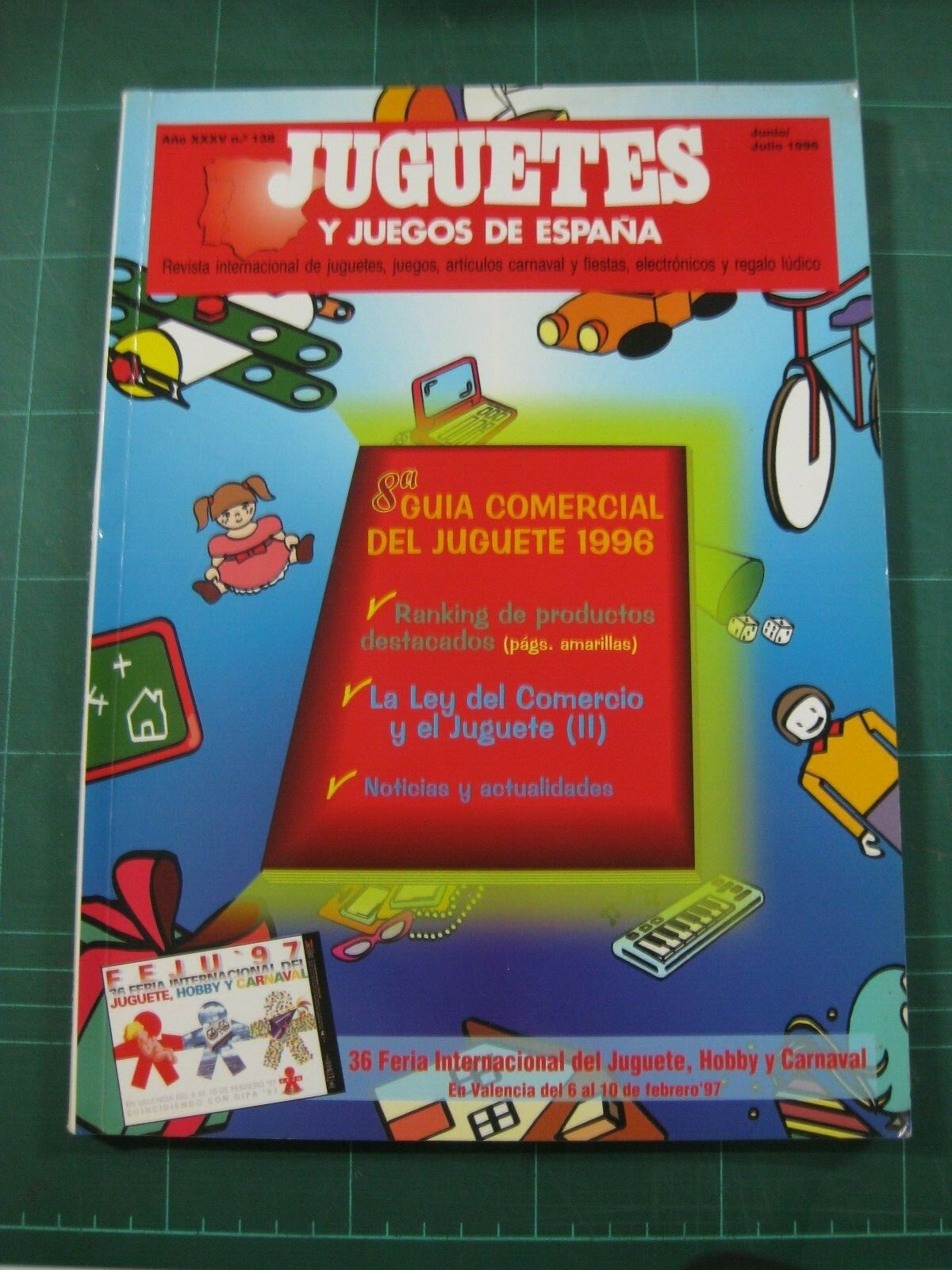 REVISTA CATALOGO Nº138 JUGUETES Y JUEGOS DE ESPAÑA JUNIO-JULIO