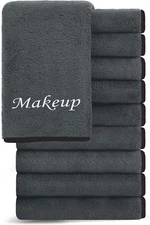 10 Pack Makeup Remover Wash Cloths - Soft Microfiber Fingertip Facial Cleansing
