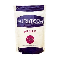Puri Tech Chemicals pH Plus 10 lb Resealable Bag for Pools & Spas Increases pH