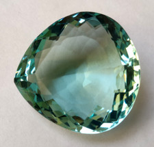AAA 96.60 Ct. Large Aquamarine Pear Cut Faceted Loose Gemstone for Women Gifts