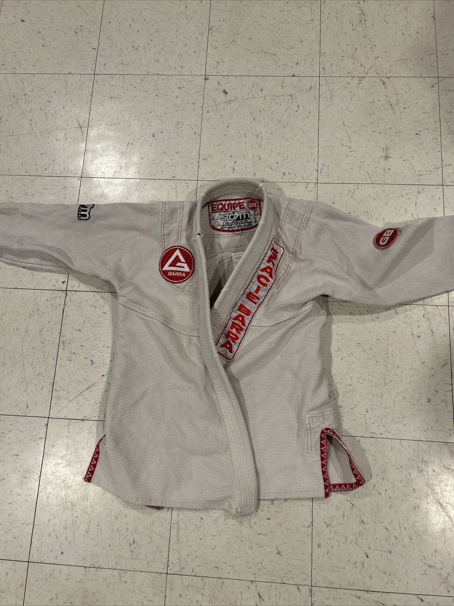 Gracie Barra Gi Mens A2 White Equipe Jiu Jitsu Kimono Top Only