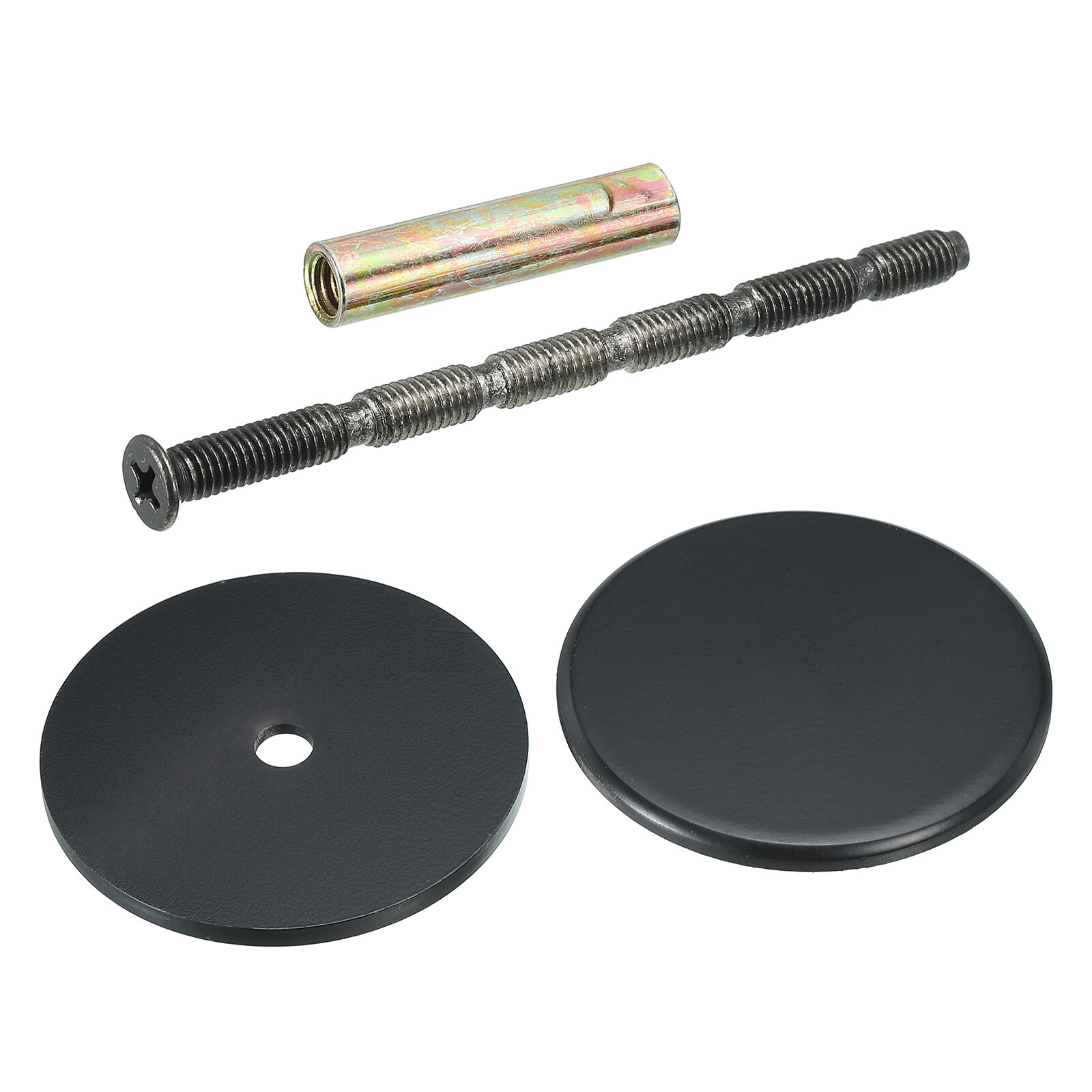 Door Hole Cover Plate, 2 3/16" Deadbolt Cover Plate, Matte Black eBay