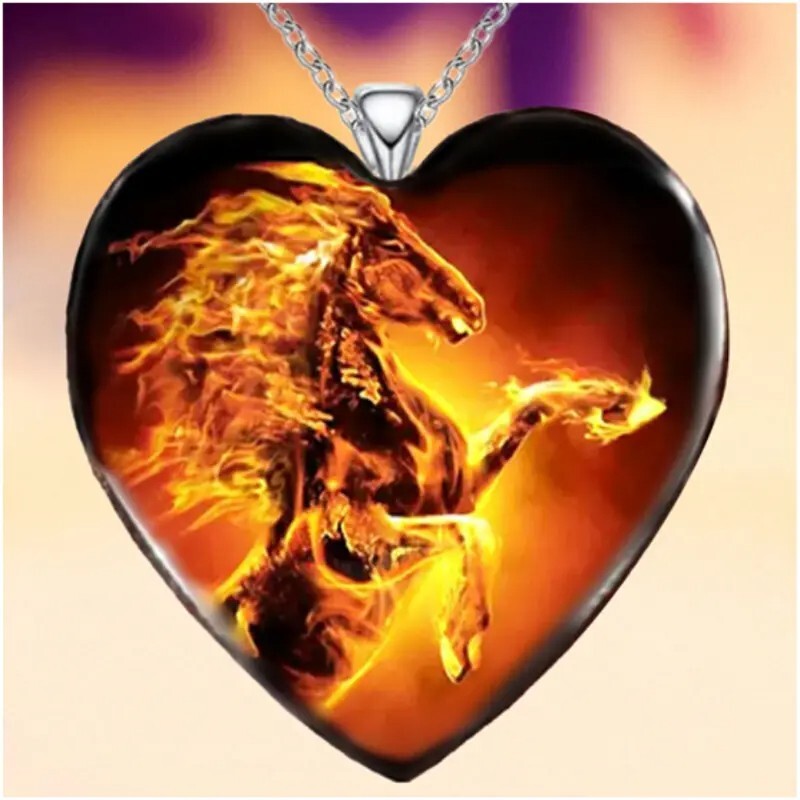 【廃盤】twojeys- Heart Flame Necklace 90s Multicolor TwoJeys Heart Flame Necklace | SVD