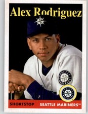 2019 Topps Archives 1958 Base Card #90 Alex Rodriguez Mariners