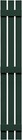 Mid America 14" Board & Batten Standard Shutter 1 Pair 14 x 55 Midnight Green