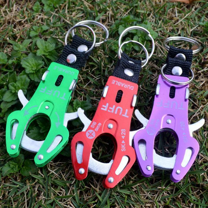 Tiger Hook Lock Carabiner Clip Hiking Climbing Tool Keyring