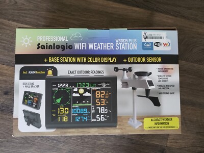 Sainlogic Wireless Weather Station with Outdoor Sensor and Weather Forecast