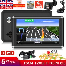 NEW 5" Sat Nav Car Truck GPS Navigation Free Lifetime UK&EU Maps Touch Screen UK