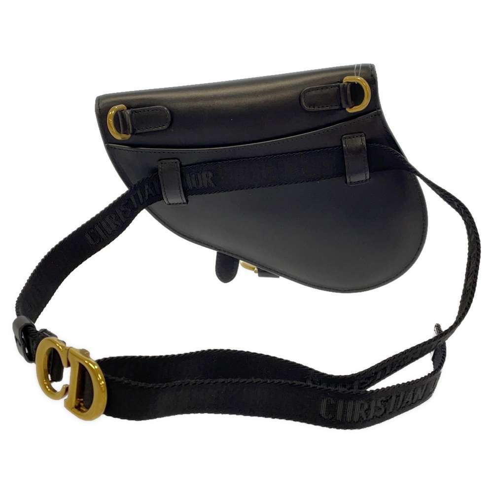 Dior saddle flat belt pouch Calf Leather Black eBay