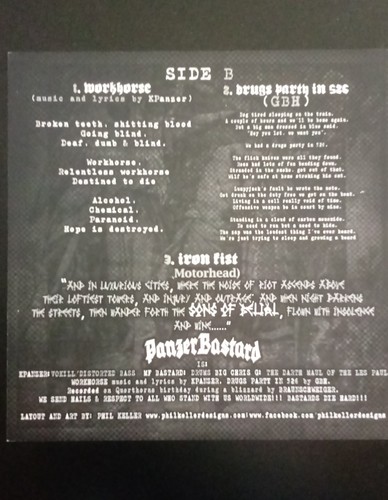 TENEBRAE / PANZER BASTARD Sons of Belial 12" geteilte Vinyl-Schallplatte - Bild 4 von 4